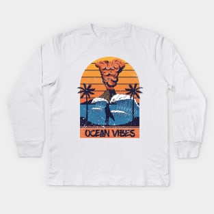 ocean vibes Kids Long Sleeve T-Shirt